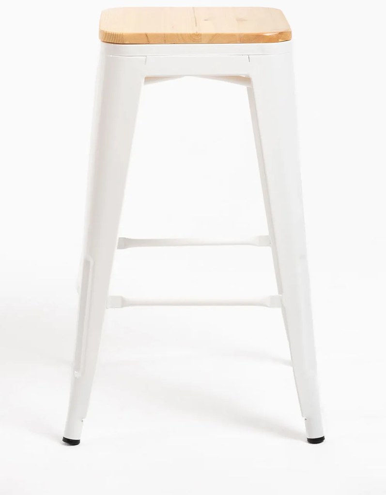 Stoek Torix niski z naturalnego drewna