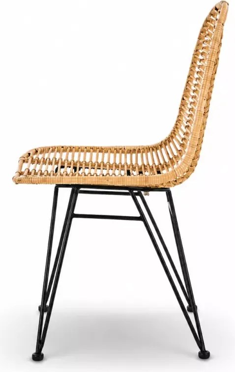 Krzesło Molak rattanowe z ergonomicznych siedziskiem