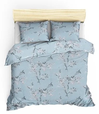 Niebieska pościel dwuosobowa z bawełny renforcé 240x220 cm Chicory – Mijolnir