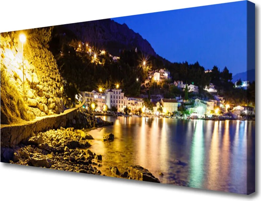 Obraz canvas na ścianę Szczyty Gór nad Oceanem