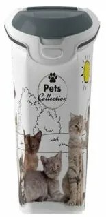 Curver Pojemnik na karmę, wzór kot, 23 l / 10 kg, 10 l