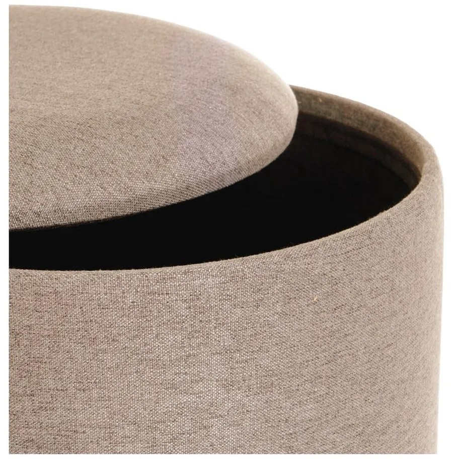 Jasnobrązowe pufy zestaw 2 szt. – Casa Selección