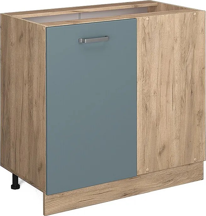 Szafka narożna niebiesko-szary 86x46x81.6 r-line