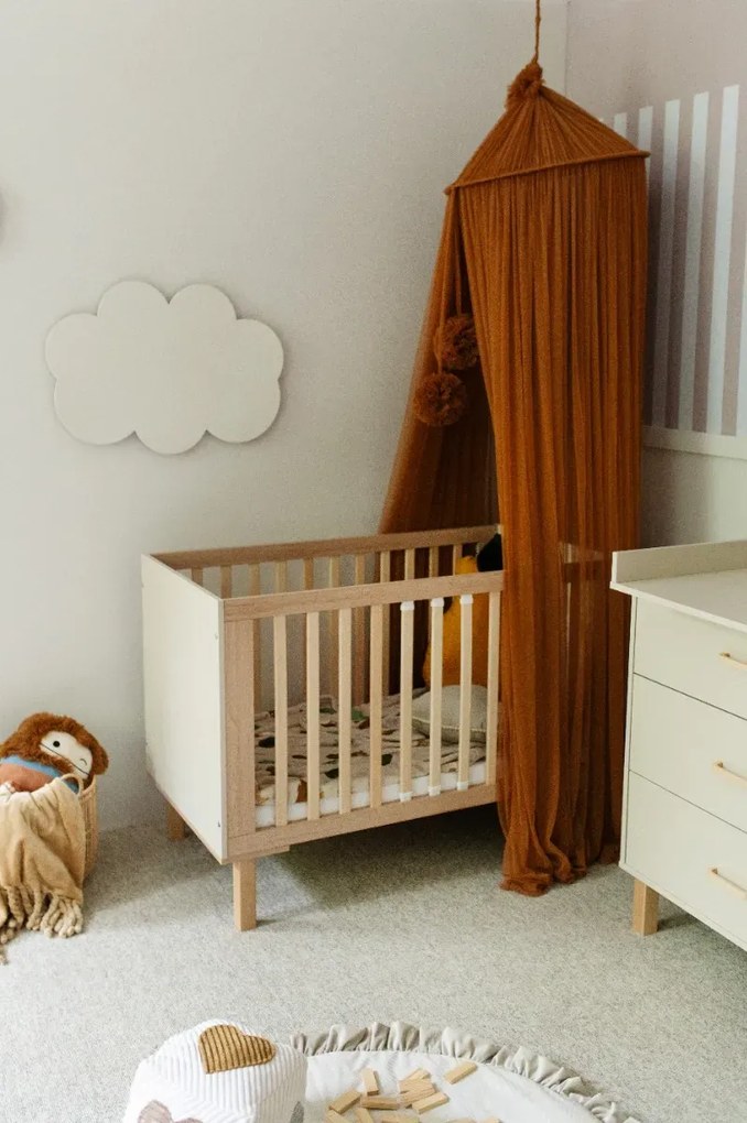 Łóżeczko dziecięce LAURA 120x60 buk/szampański LITTLE SKY