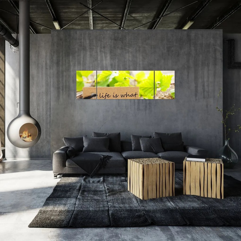 Obraz - Cytat (170x50 cm)