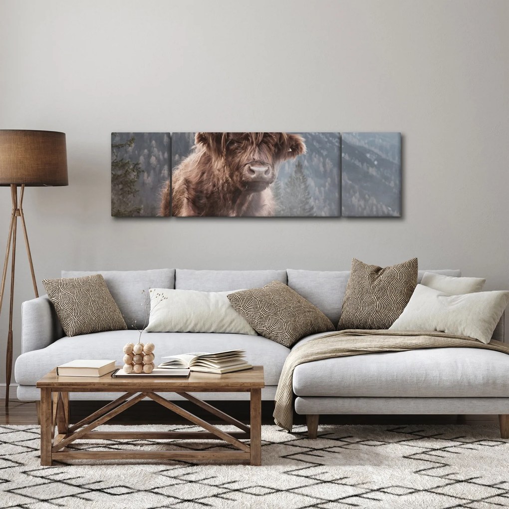Obraz - Krowa góralska (170x50 cm)