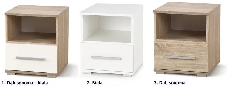 Szafka nocna PesaroN1 - biała