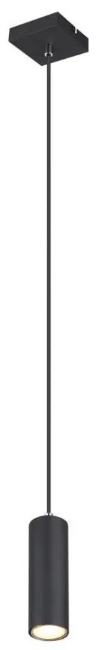 Globo 57911HB - Lampa sufitowa na linkę ROBBY 1xGU10/35W/230V czarna