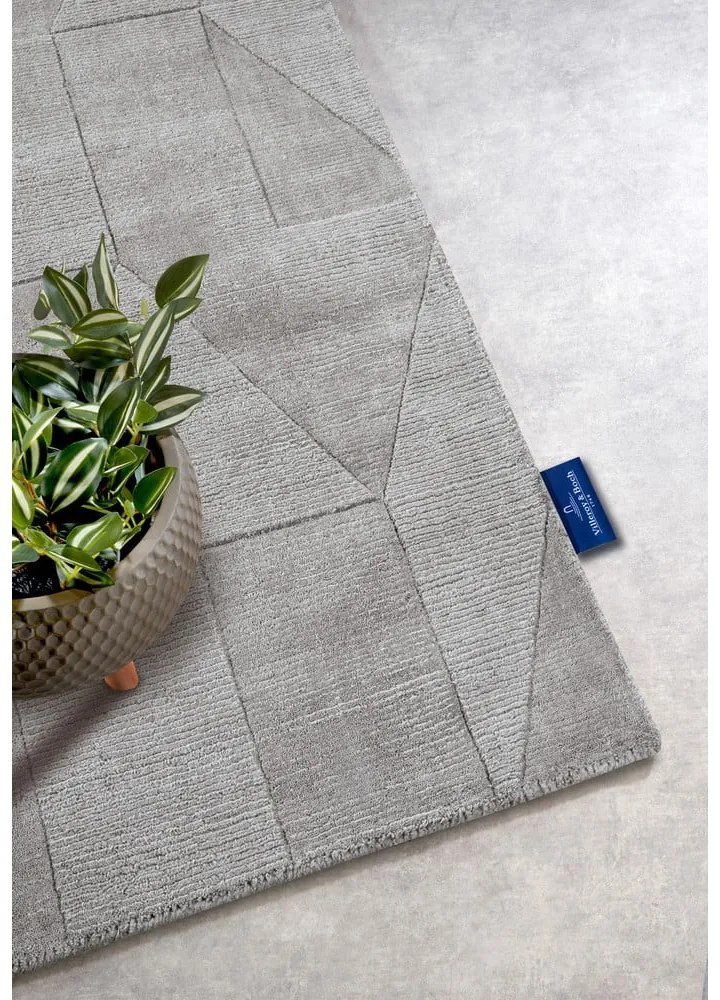 Szary wełniany chodnik tkany ręcznie 80x250 cm Ursule – Villeroy&amp;Boch