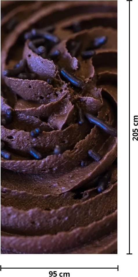 Fototapeta na drzwi - Czekoladowy cupcake (95x205cm)