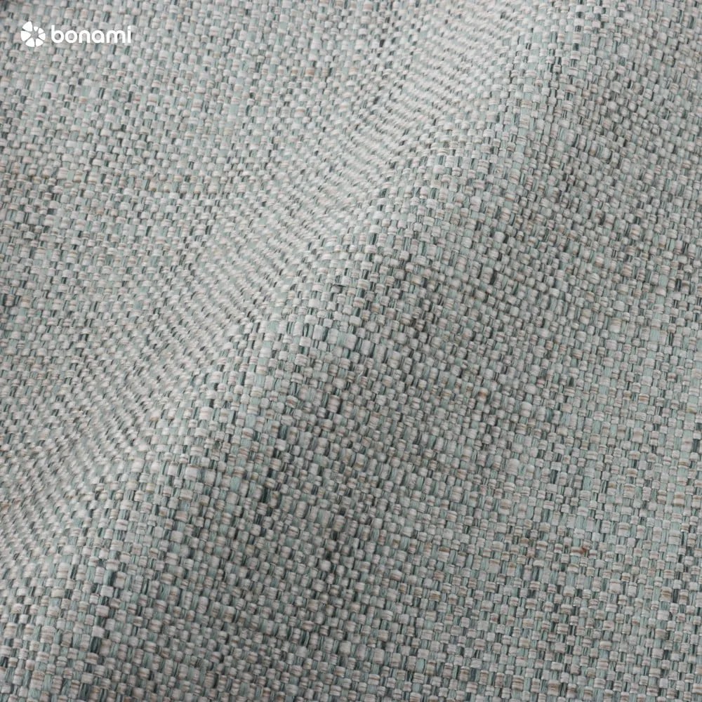 Miętowe tapicerowane łóżko dwuosobowe ze schowkiem i stelażem 140x200 cm Elizabeth – Micadoni