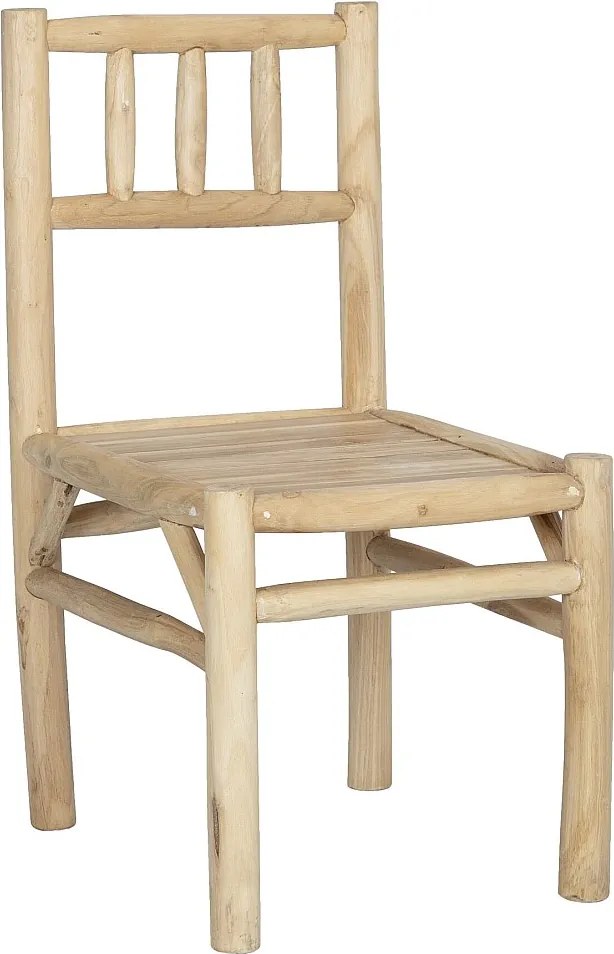 Krzesło ogrodowe z drewna tekowego - Jasny naturalny - TULUM od MYLIA