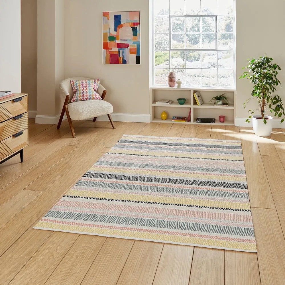 Bawełniany dywan tkany ręcznie 120x170 cm Cascade Pastel Multi – Think Rugs