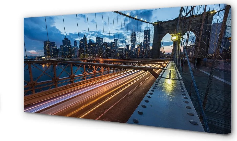 Obraz drukowany na płótnie Nowoczesne Miasto nad Rzeką
