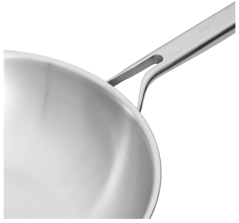 Patelnia wok ze stali nierdzewnej z pokrywką ø 30 cm Lucca 3.0 – FABINI