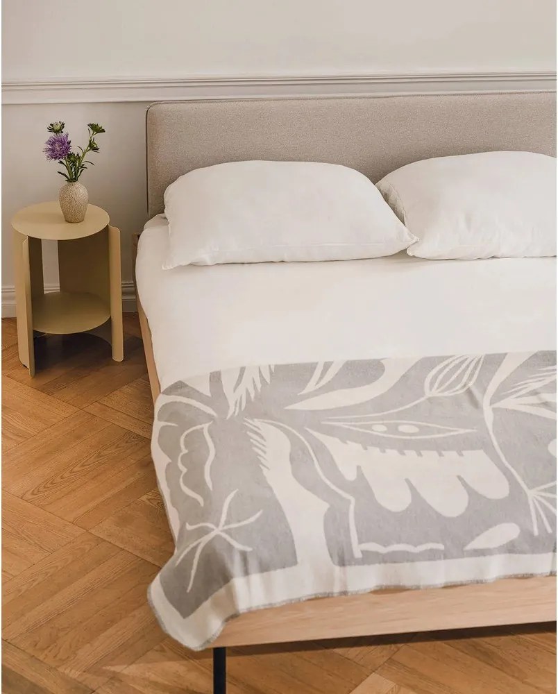 Jasnoszary koc 165x200 cm Lino – noo.ma