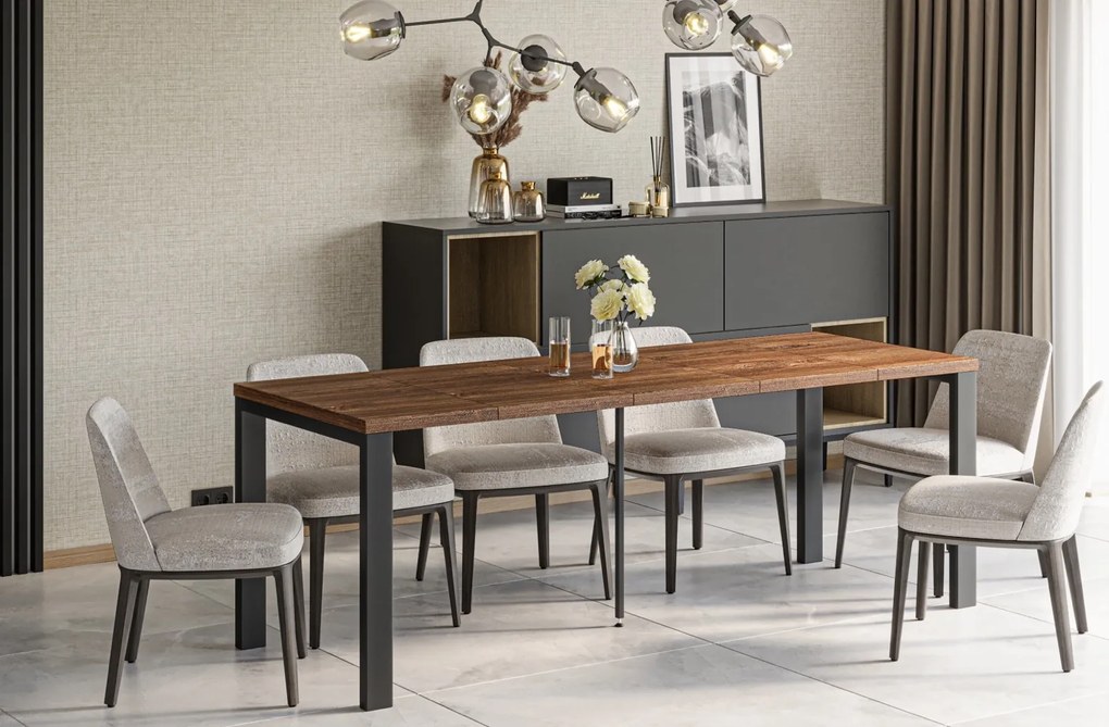 Rozkładany stół do jadalni w kolorze drewna Garant dąb stirling