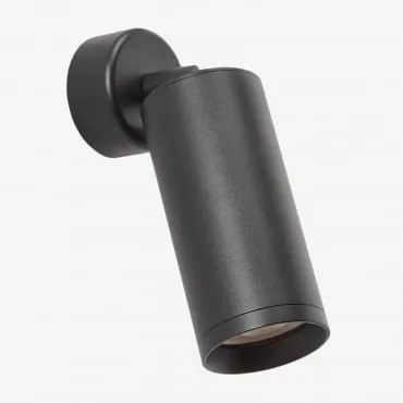 Kierunkowa Lampa Ścienna Z Aluminium Walid Czarna - Sklum