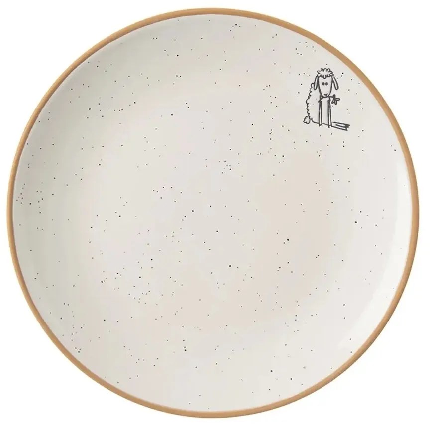 Orion Ceramiczny talerz deserowy Statek ovečka,średnica 19,5 cm
