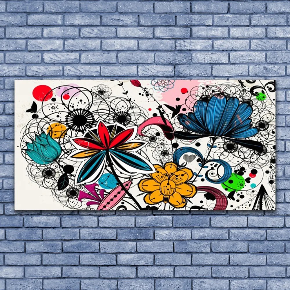 Obraz na płótnie Dynamiczna Kompozycja Kolorów