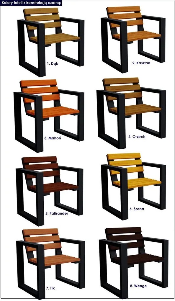 Nowoczesny fotel ogrodowy F5-L10