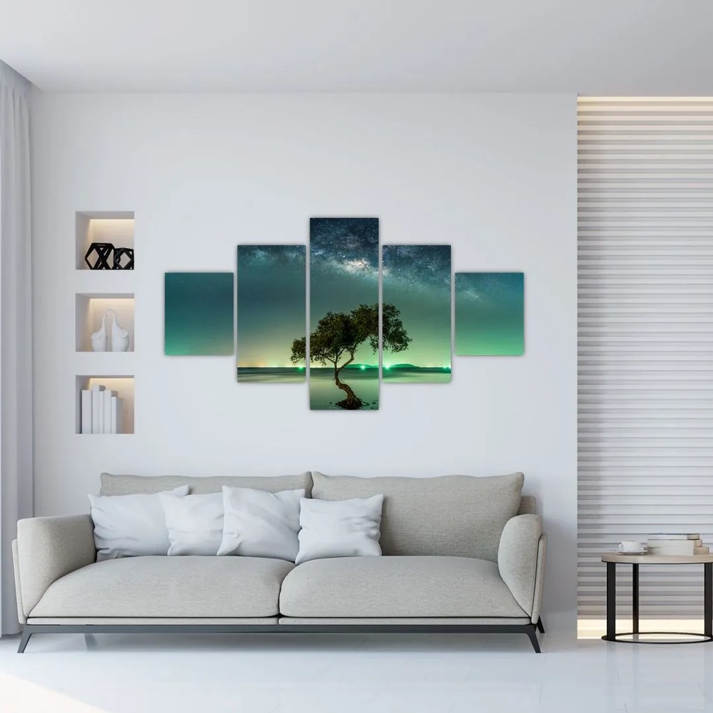 Obraz nocnego nieba (125x70 cm)