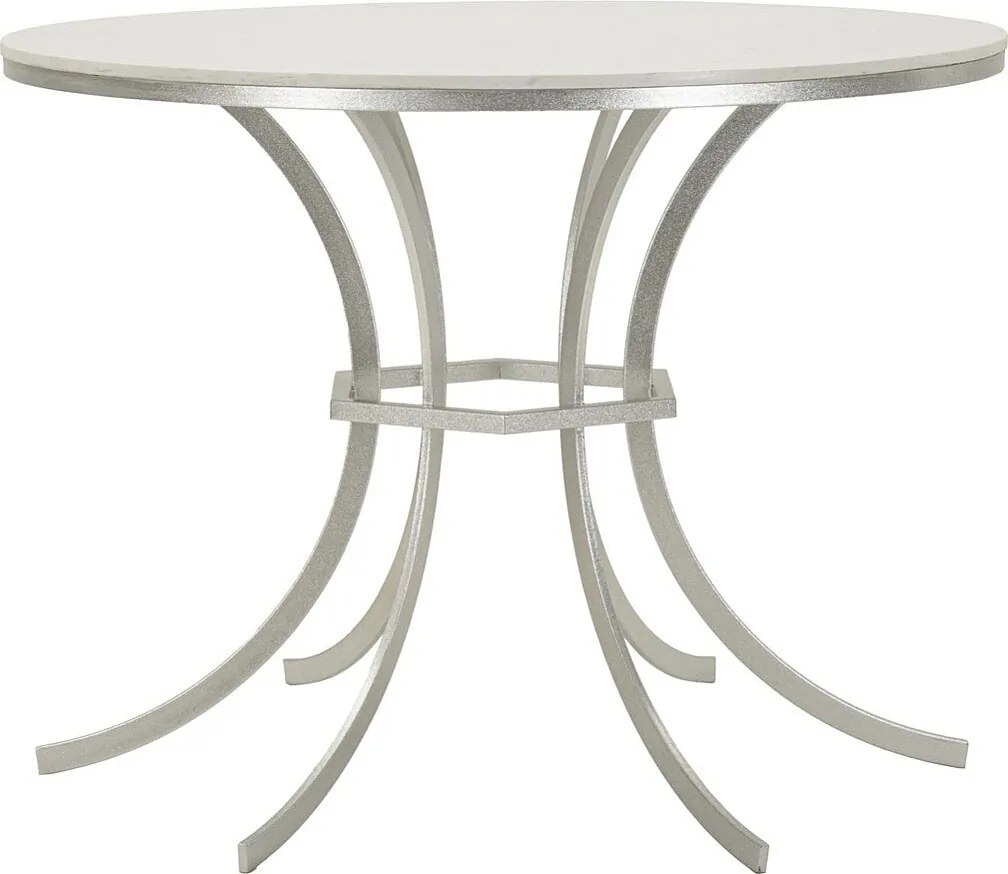 Stolik Kawowy VKH806, Srebrny, 100x100x76,5 cm, Kendra Home