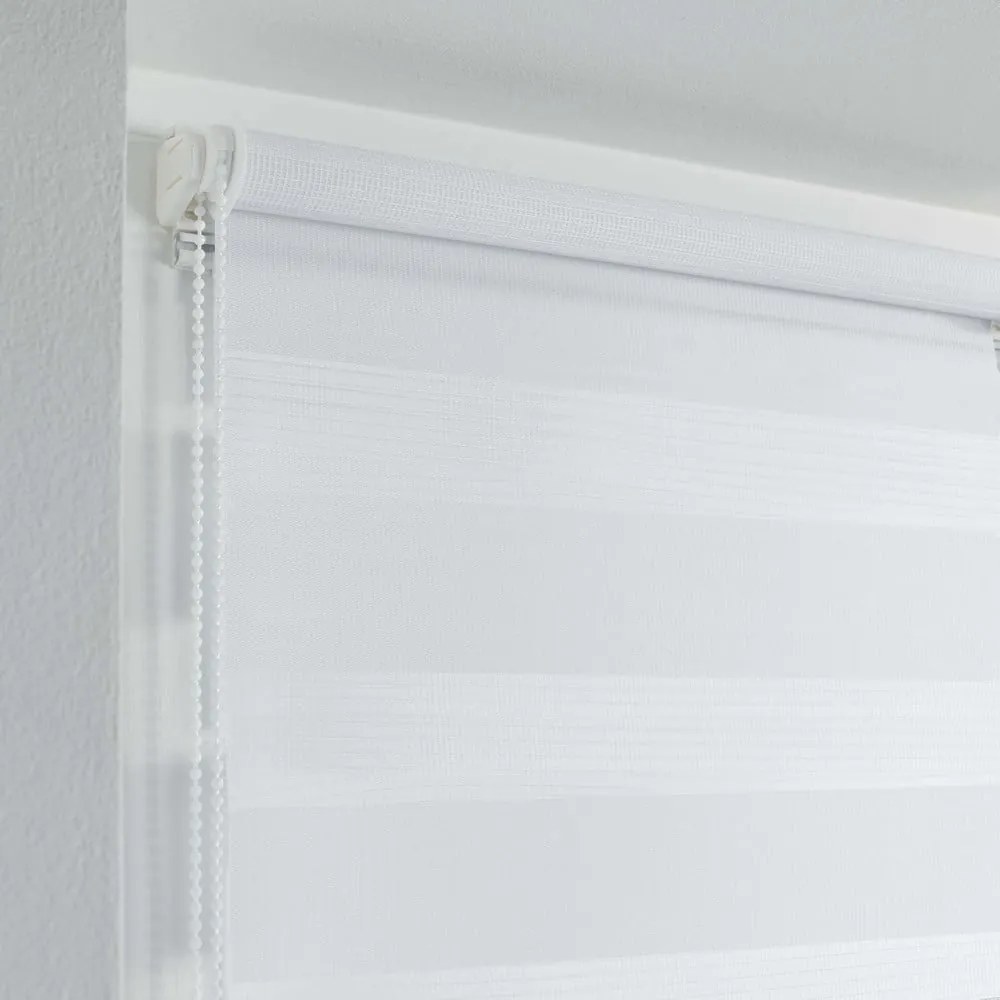 Biała tekstylna roleta dzień i noc 90x180 cm Daynight – douceur d'intérieur