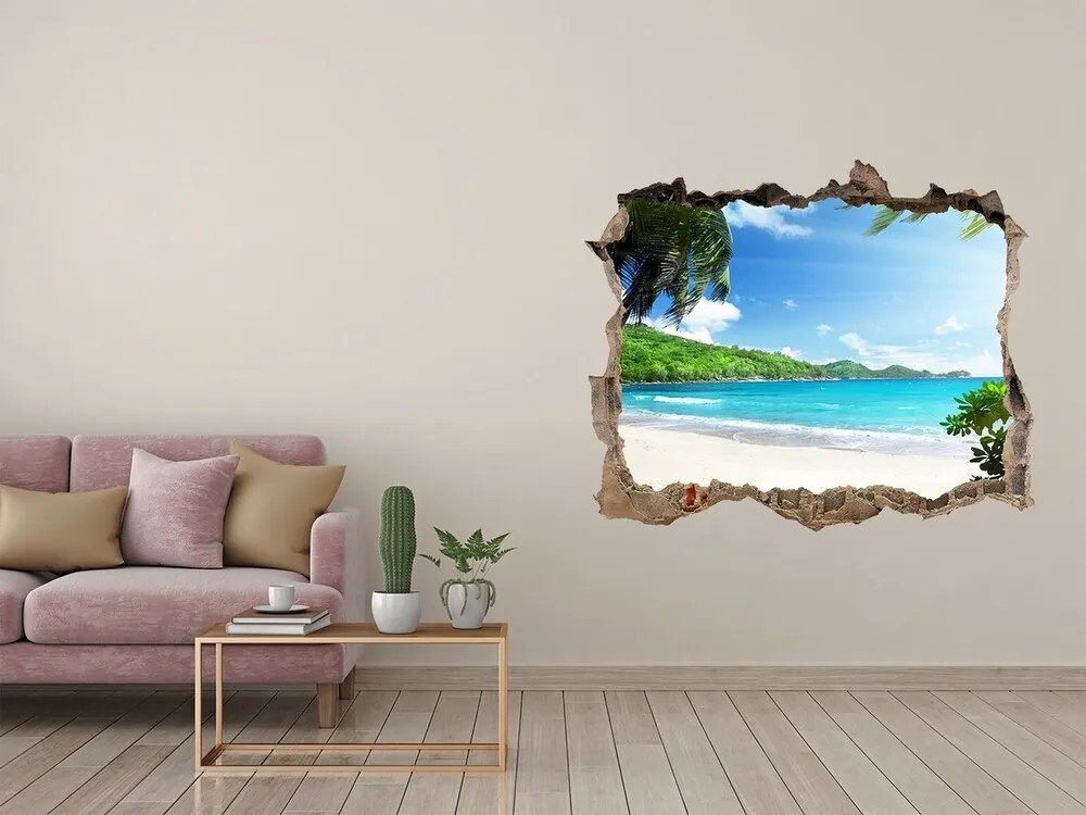 naklejka fototapeta 3D na ścianę Seszele plaża