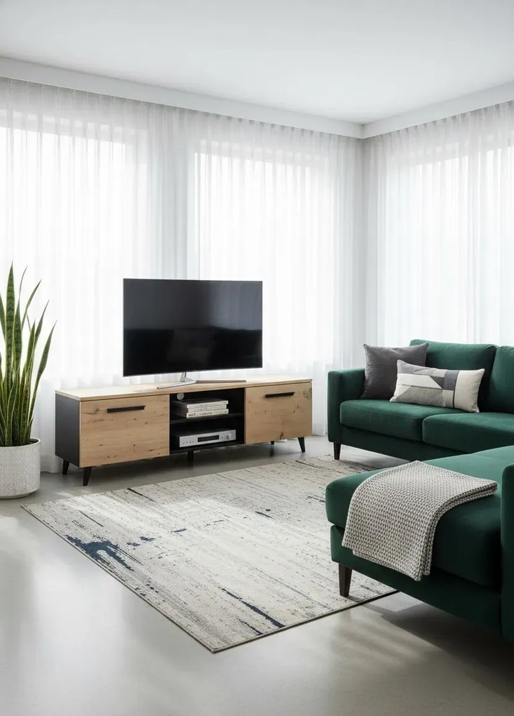 Szafka RTV na nóżkach do salonu dąb artisan M7-L54