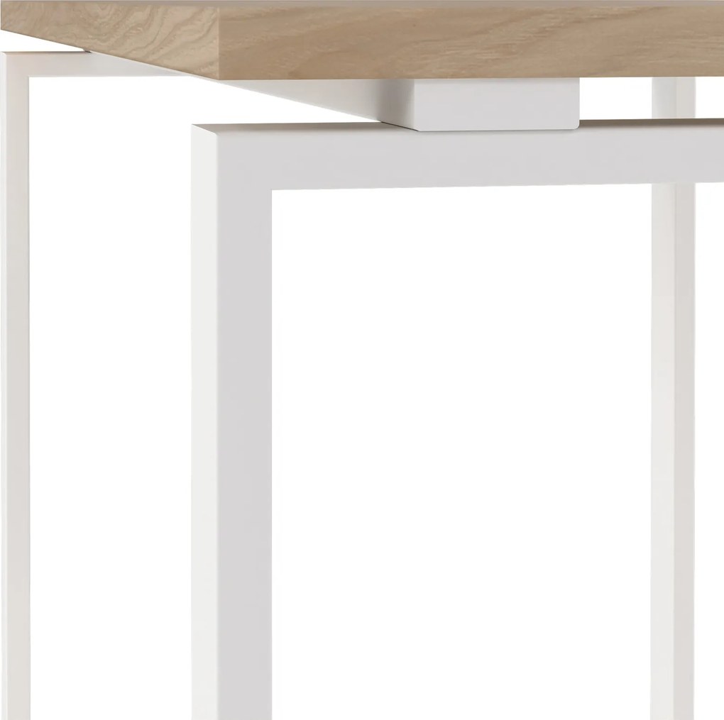 Biurko loft na płozach Sign 120 jackson hickory/biały mat