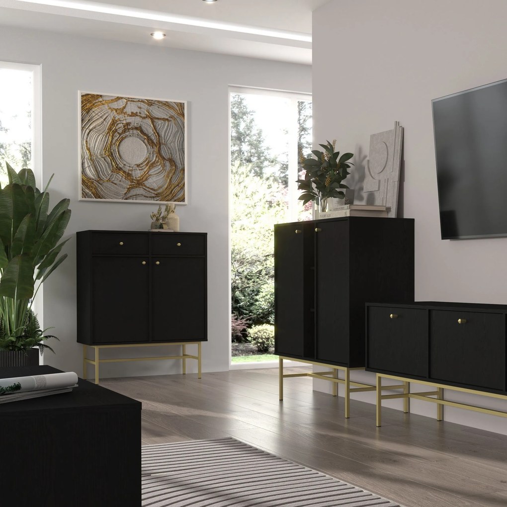 Komoda TORINO 84 cm do Salonu Sypialni Grafit