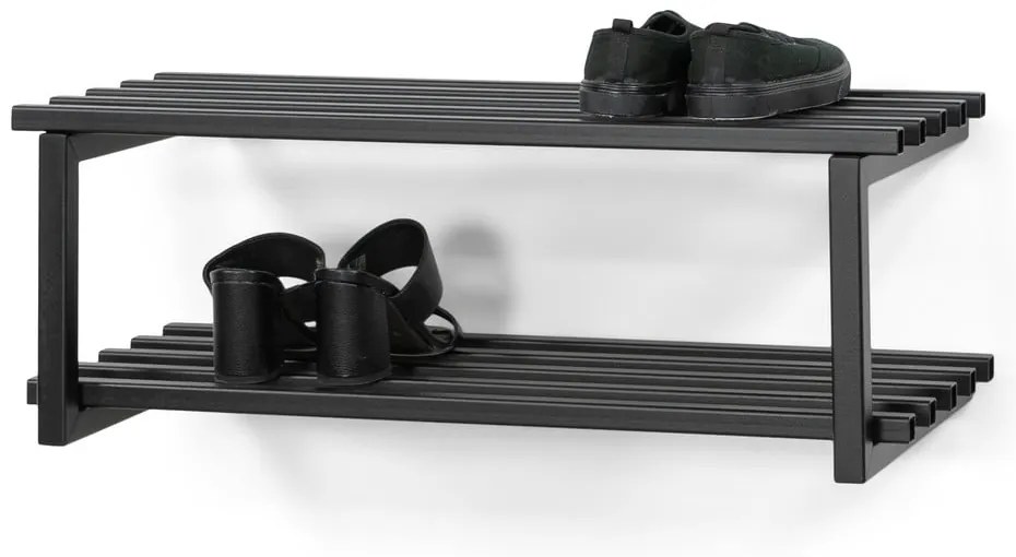 Czarny metalowy regał na buty Marco – Spinder Design