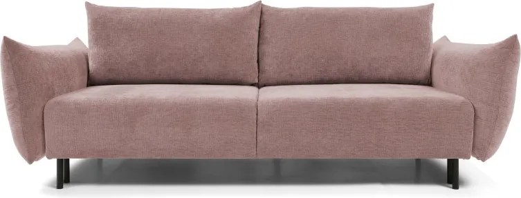 Sofa ADEL z funkcja spania i pojemnikiem BRUDNY RÓŻ OVER THE HORIZON 64