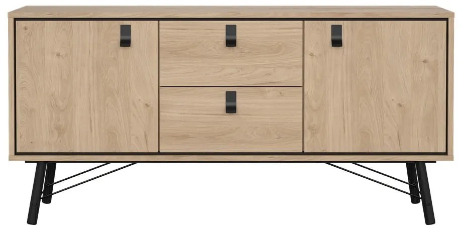 Komoda w dekorze dębu w naturalnym kolorze 150x72x40 cm Ry – Tvilum