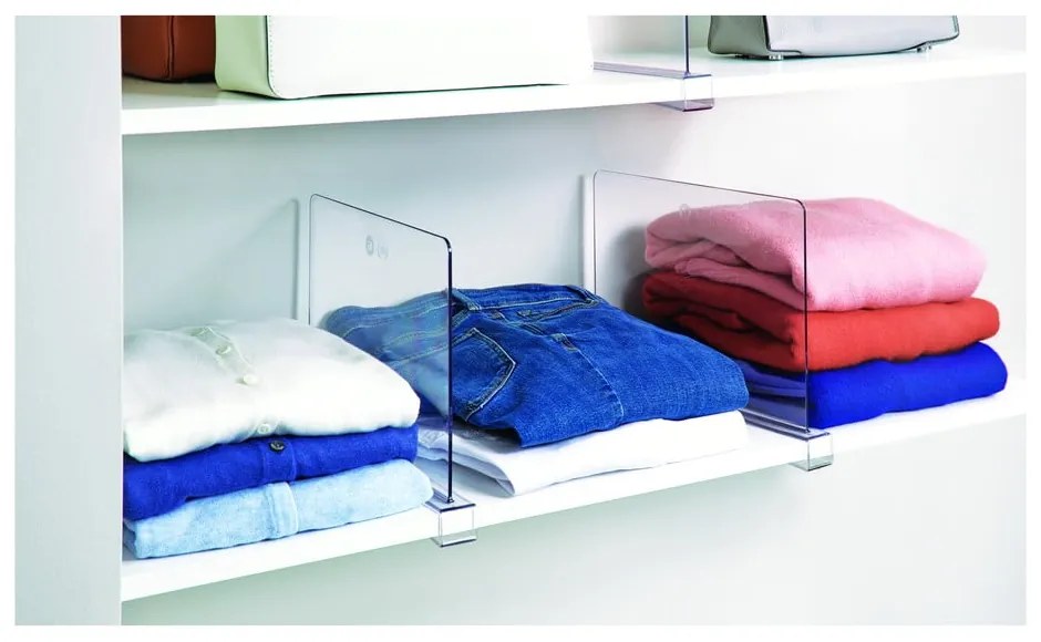Przezroczysta przegroda na półkę iDesign The Home Edit, 4,5x25,9x30,9 cm