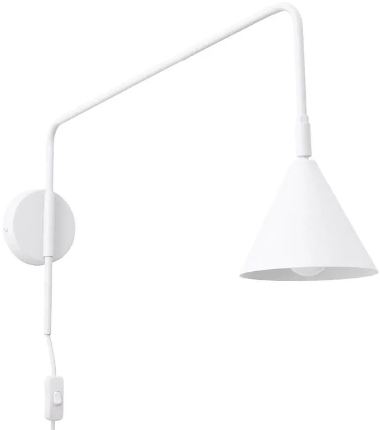 Sollux SL.1696 - Kinkiet NOX 1xE14/10W/230V biały