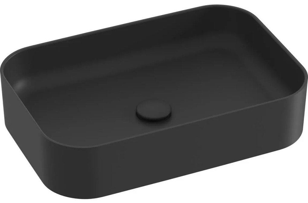 Ravak XJX0D155001 - Umywalka nablatowa CERAMIC SLIM 55x37 cm ceramika/czarny