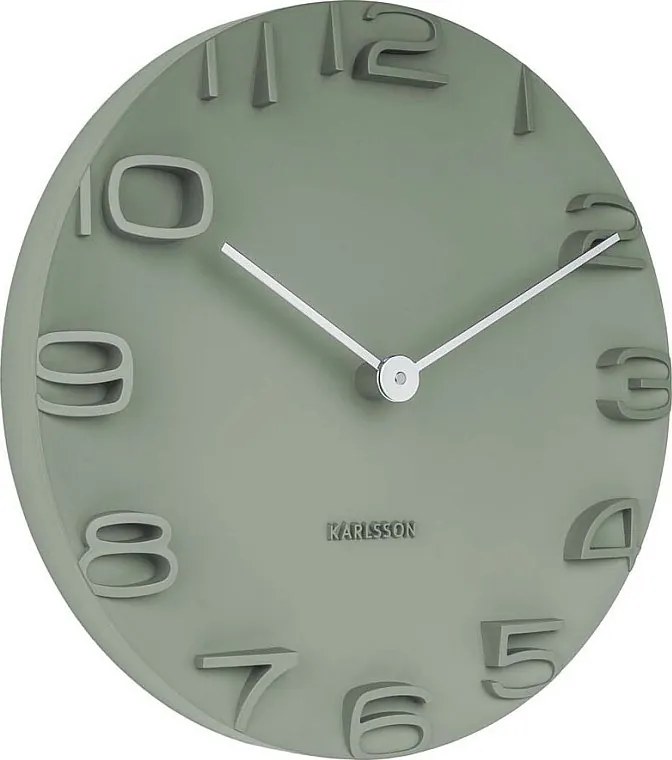 Zegar ścienny On The Edge - Jungle green - Ø42cm