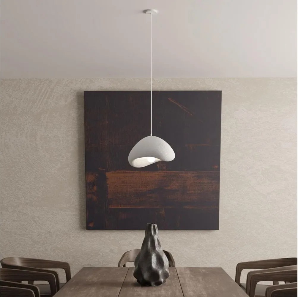 Brilagi - Lampa wisząca na lince WABI SABI 1xE27/40W/230V śr. 33 cm biała