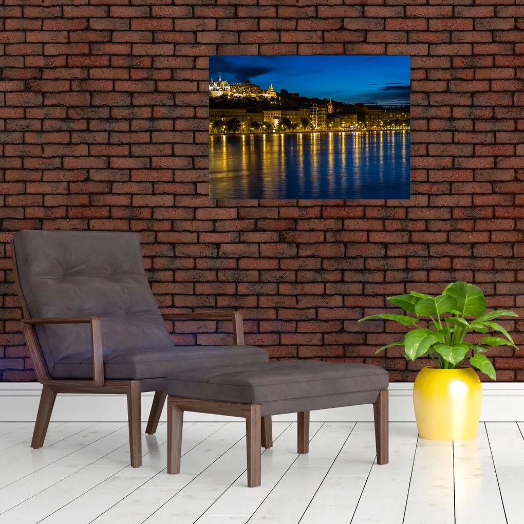 Obraz miasta nocą (70x50 cm)