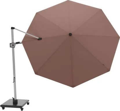 HYPERION 340 PRESTIGE – luksusowy huśtawkowy parasol ogrodowy z bocznym drążkiem : Kolor parasola - UMBRA