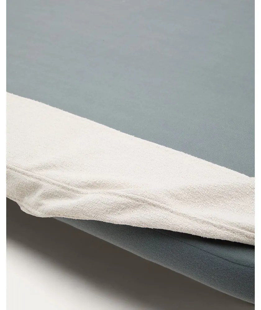 Beżowe tapicerowane łóżko dwuosobowe 180x200 cm Odum – Kave Home