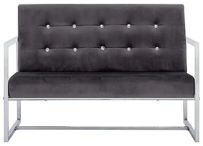 Zgrabna 2-osobowa sofa Aparro - szara
