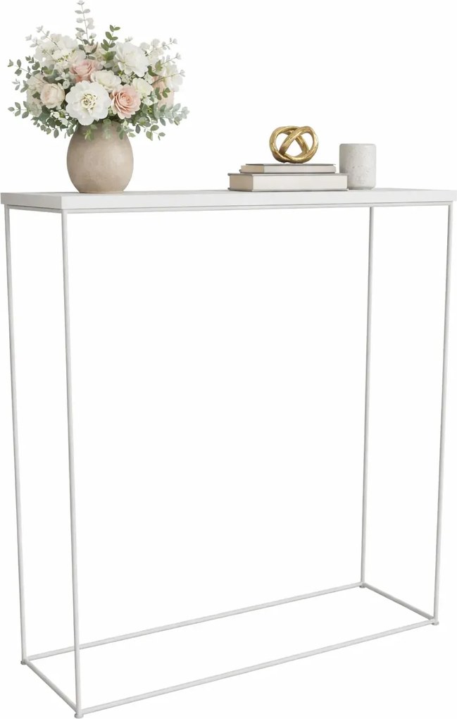 Biała nowoczesna konsola pod lustro  D7-P31