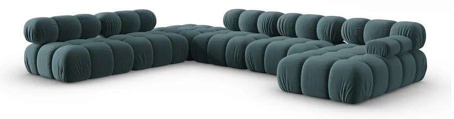 Morska aksamitna sofa 379 cm Bellis – Micadoni Home