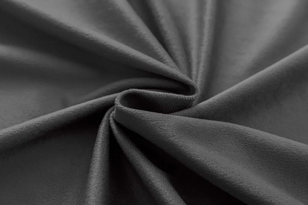 Zasłona zaciemniająca DREAM VELVET 140x250 cm, ciemnoszara Zawieszanie: Metalowe pierścienie