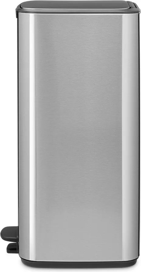 Stalowy kosz na śmieci z pedałem w kolorze matowego srebra 30 l Bo – Brabantia
