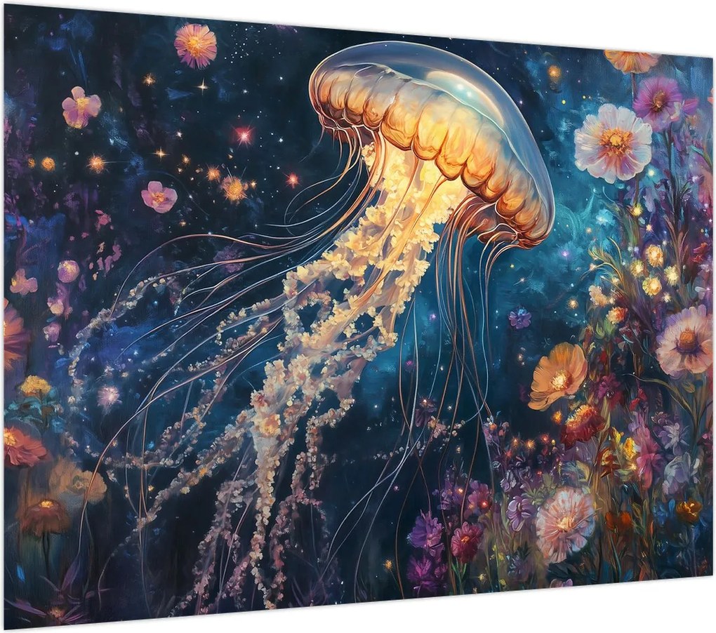 Obraz - Magiczna meduza (70x50 cm)