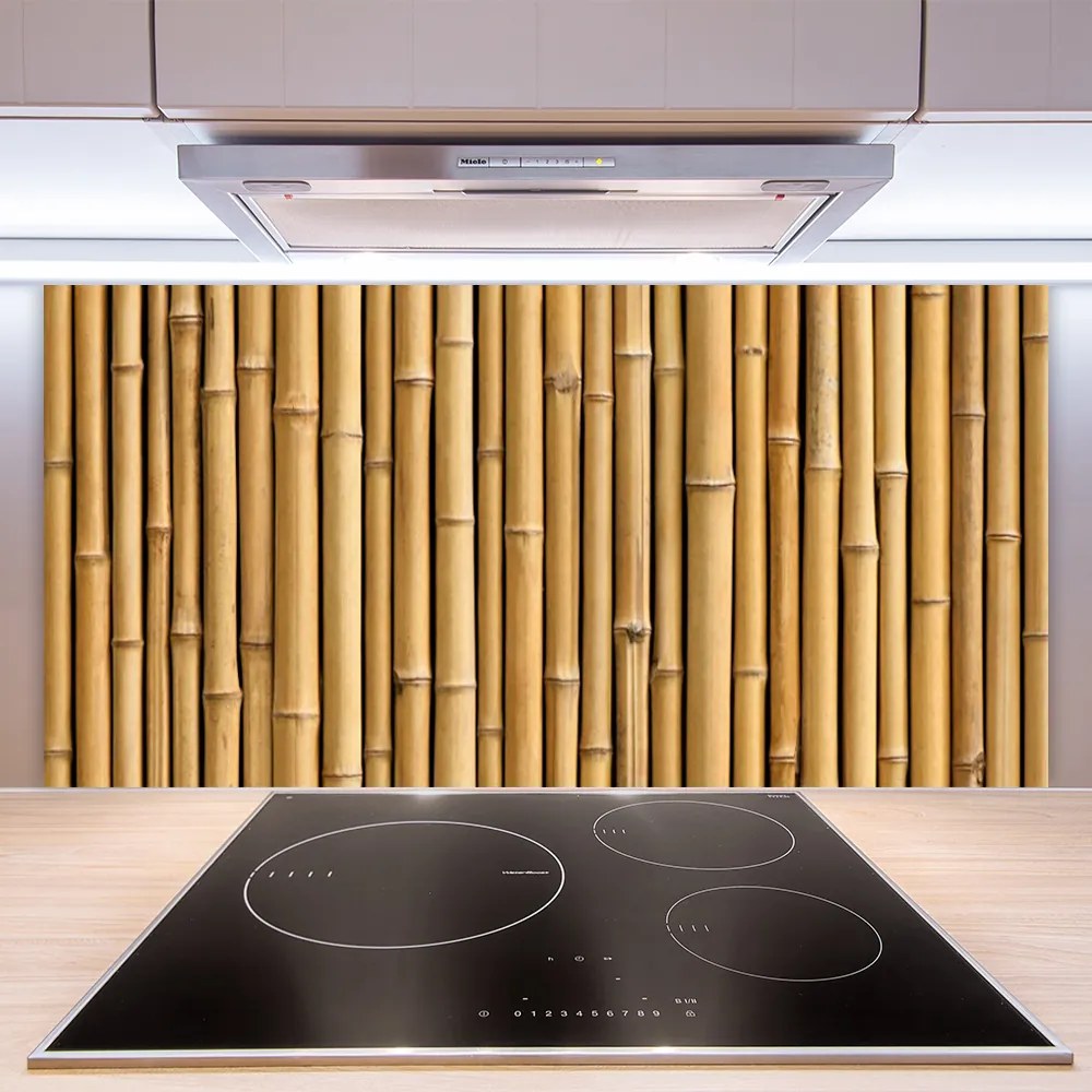 Szkło nad Blatem Zielone Pędy Bambusa